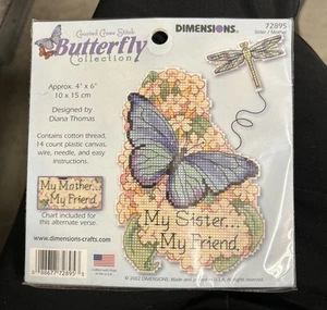 Dimensions 72895 Butterfly Collection Sister Mother Special Cross Stitch Kit New - Picture 1 of 5
