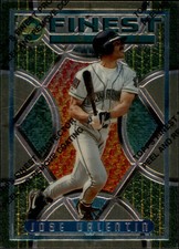 1995 Topps Finest Baseball #26 Jose Valentin Milwaukee Brewers