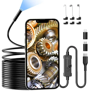 1920P Endoskop Inspektion Kamera LED Endoscope IP67 für iPhone Android,Dual lens - Bild 1 von 15
