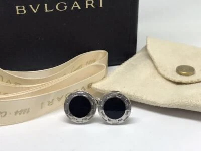 bulgari onyx cufflinks SV925 Italy color black silver Men's Jewelry Accessories  - Image 1 of 4