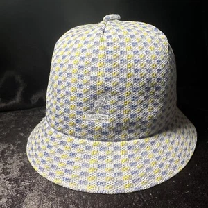 Kangol Boat Blue/Yellow/White Check Casual Hat Size Kids Large - Picture 1 of 11