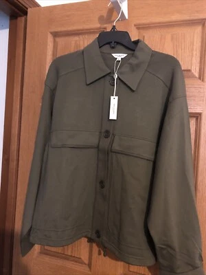 Chaqueta Max Studio London Sage para mujer Ponte dos bolsillos con cordón talla L-NUEVA CON ETIQUETAS Foto 1 de 4