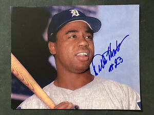 WILLIE HORTON (Portrait) Detroit Tigers Signed 8x10 Photo Picture Autograph Auto