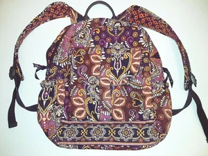 Vera Bradley Medium sized Backpack Burgundy Purple - Picture 1 of 4