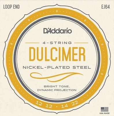 D'Addario Dulcimer Strings 4-String 12-12-14-22 - Image 1 of 4