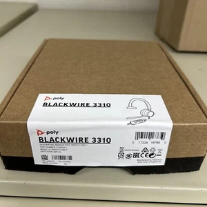 POLY Plantronics Blackwire 3310 BW3310 Mono USB-C Komputerowy zestaw słuchawkowy 213929-01 NOWY - Zdjęcie 1 z 3