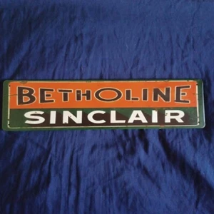 4" X 15-3/4" Metal Sign Wall Art Man Cave Garage Bar Gas Station Oil Betholine - Picture 1 of 1
