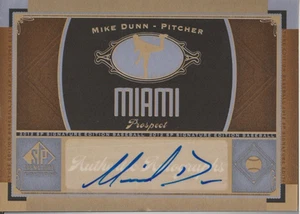 Mike Dunn 2012 SP Signature Edition autograph auto card MIA5 - Picture 1 of 2