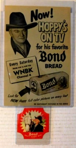 Western Hoppy's On TV Bond Bread billete de mano - Imagen 1 de 2
