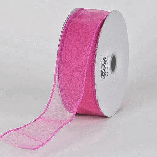 1 1/2" Organza Sheer Ribbon Assorted Colors Spools Rolls 10 Yards New - Image 1 of 1