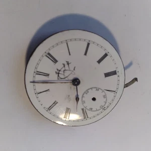 POCKET WATCH MOVEMENT 34mm CHAPPATTE GOOD BALANCE STAFF B26#3 - Picture 1 of 6