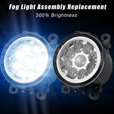 For LINCOLN NAVIGATOR 2007-2014 Pair Front Bumper Clear Len LED Fog Light Bulbs - Image 1 of 4
