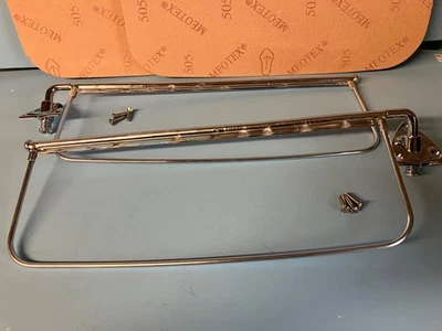 1935 1936 1937 1938 1939 1940 1946 1947 1948 Ford  Sun vizors Chome W/ hardware - Image 1 of 3