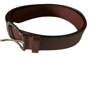 Vintage Men’s DIESEL Leather Belt Brown Sz 34/85 - Picture 1 of 10