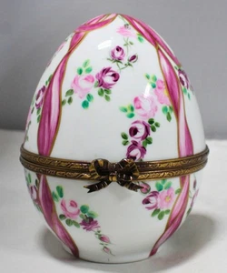 Limoges Francia Importaciones, Huevo de Porcelana - Imagen 1 de 4