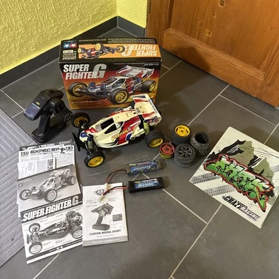 Tamiya Super Fighter G Weiß 1/10 Rc Buggy mit OVP - Bild 1 von 4