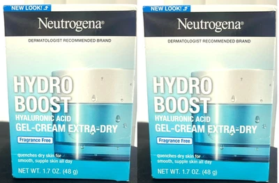 2x Neutrogena Hydro Boost Face Moisturizer with Hyaluronic Acid Extra Dry 1.7 oz - Image 1 of 4