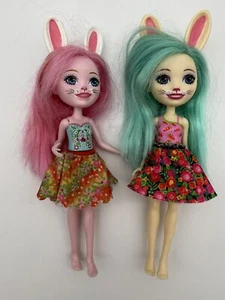 ENCHANTIMALS PUPPE 2er Set - Fluffy Bunny & Bree Bunny Mattel Puppen - Bild 1 von 8