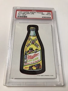 1967 Topps Wacky Packages Die-Cut #23 Muller Low Life PSA 8 - Picture 1 of 2