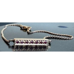 14K YELLOW GOLD AND PINK TOPAZ BRACELET SKY - Picture 1 of 8