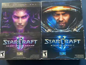 StarCraft 2 Wings of Liberty & Heart of The Swarm Expansion Set (See pics) - Picture 1 of 24