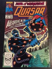 Quasar#5 Incredible Condition 9.2(1989) Paul Ryan Art, Absorbing Man Battle!!
