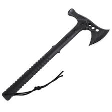 16" Camping Tactical Tomahawk Axe Hunting Survival Knife Tools w/ Nylon Sheath