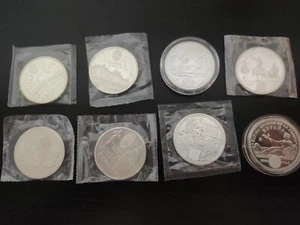 8x MONEDAS 2000 PESETAS PLATA ,925 1994 A 2001 SERIE COMPLETA - Imagen 1 de 4