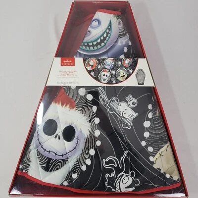 2023 Hallmark Disney The Nightmare Before Christmas Halloween Town Tree Skirt - Image 1 of 4