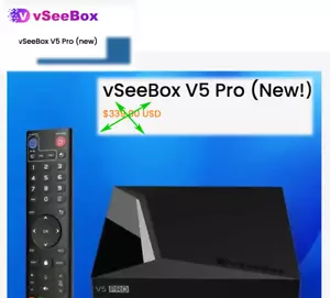 vSeeBox V5 Pro New 2025 Streaming Box Live TV guide & VOD. - Picture 1 of 7