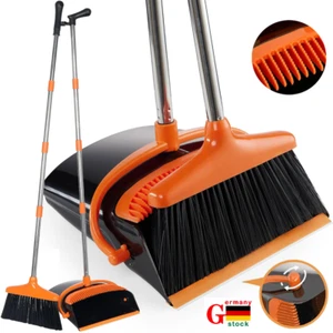 Besen und Kehrschaufel Set, Aufrecht Besen und Schaufel mit 122cm Langem Stiel - Bild 1 von 15