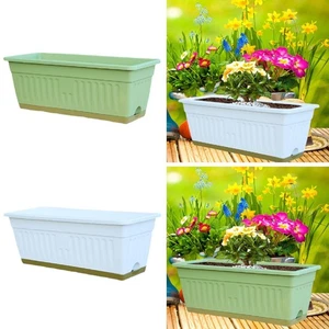 Window Box Planter Rectangle Planter Box Vegetable Box Decoration Countryside - Picture 1 of 7