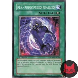 Yugioh D.D.R. - Diferentes dimensiones Reencarnación SDDE-EN018 común 1ª edición casi nuevo - Imagen 1 de 2