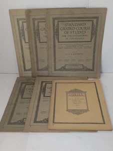Lotto di 6 libretti spartiti musicali vocali pianoforte vintage - Foto 1 di 11