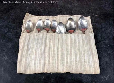 7 Pieces Rogers Bros 1847 Silverware Sterling Stainless Steel Spoons - Image 1 of 4