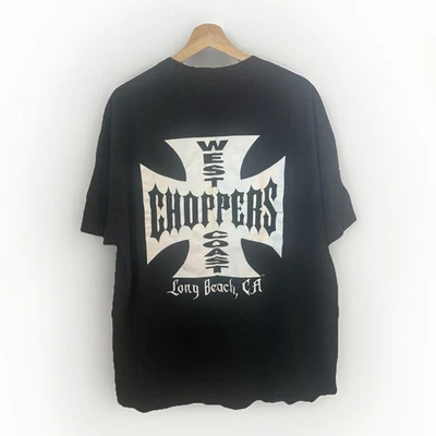 Camiseta de playa larga West Coast Choppers vintage para hombre camiseta negra Jesse Who XXL Foto 1 de 4