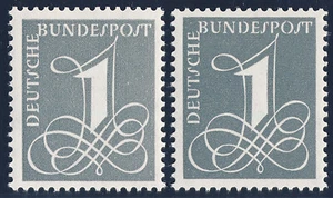 BUND 1958/1960, MiNr. 285 X und 285 Y II, tadellos postfrisch, Mi. 22,- - Bild 1 von 1