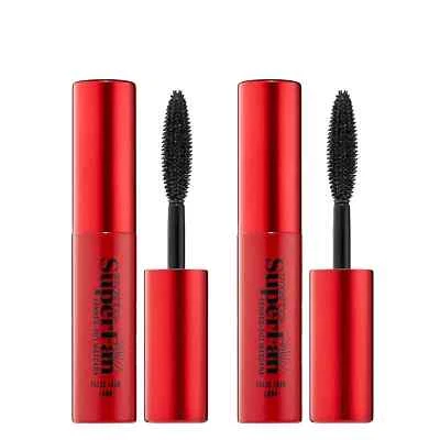 2 x Máscara de pestañas Smashbox Super Fan SuperFan Fanned-Out 5ML negra tamaño de viaje mini Foto 1 de 4