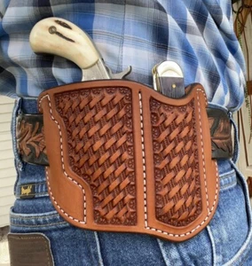 Leather Holster NAA Standard Magnum / Knife Combo North American Arms Ruff's - Picture 1 of 3
