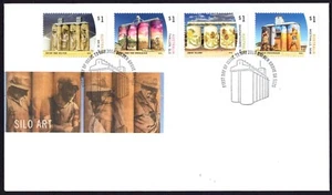 2018 Australia Silo Art Set Of 4 STD Issue Unaddressed First Day Cover, MC - Bild 1 von 1