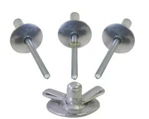 Exploding Large Head Mill Rivets Pop Rivet 250ct Tri-fold Racing Fasteners IMCA - Bild 1 von 2