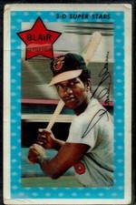 1971 KELLOGG'S BASEBALL XOGRAPH ORIOLES 3-D SUPER STARS PAUL BLAIR 35* ODD-BALL