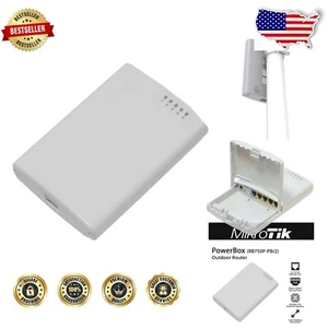 PowerBox Ethernet Router - 64MB, 5 Ports, Waterproof for Outdoor Connectivity - Picture 1 of 6