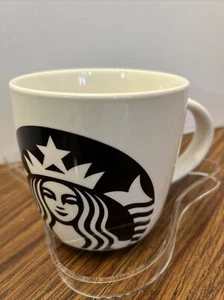 Starbucks Kaffeebecher Tasse schwarz Logo D Henkel Sirene groß 14oz 2016 Tee Suppentasse - Bild 1 von 6