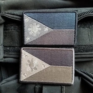 2 PIEZAS PARCHE GANCHO Y BUCLE BANDERA NACIONAL REPÚBLICA DE FILIPINAS INSIGNIA BORDADA - Imagen 1 de 4