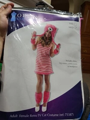 Orion Costume Adult Female retro TV Cat  Halloween Fancy Dress medium  - Image 1 of 4