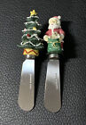 2 ustensiles ustensiles couteaux à beurre inoxydable thème de Noël Père Noël/arbre de Noël