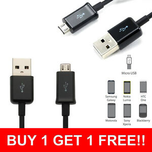 USB to Micro USB Charger Cable for LG G4 G3 G2 Nexus 5 4 Optimus 2X 4X Black *