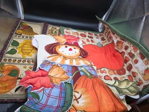 Scarecrow  Panel- 39"  + 2 quilted pieces Fall Halloween - Picture 1 of 21