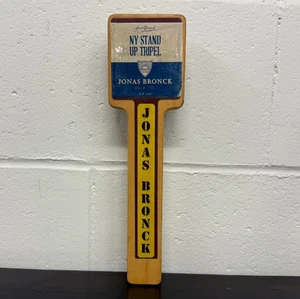 RARO Jonas Bronck Beer Co Beer Rubinetto Manico 11,5" Bronx NY Stand Up Tripel Pull - Foto 1 di 7